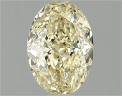 Picture of Lab Grown Diamond 1.57 Carats, Oval with  Cut, Fancy Intense Yellow Color, VS1 Clarity and Certified by IGI