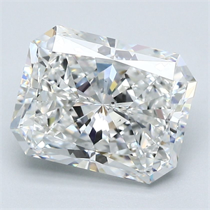 Foto Diamante Natural 3.50 quilates, Radiante , Color F, claridad SI1 y certificado GIA de