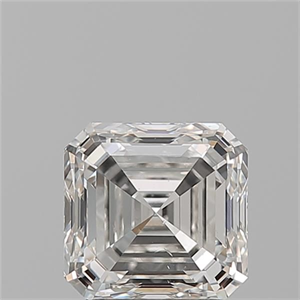 Foto Diamante Natural 1.83 quilates, Asscher , Color J, claridad SI1 y certificado GIA de