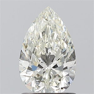 Picture of Natural Diamond 1.01 Carats, Pear with  Cut, H Color, VVS2 Clarity and Certified by IGI