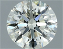Natural Diamond 1.31 Carats, Round with Excellent Cut, J Color, IF Clarity and Certified by IGI