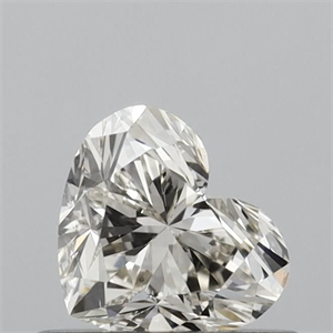 Picture of Natural Diamond 0.50 Carats, Heart with  Cut, I Color, VS1 Clarity and Certified by IGI