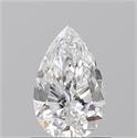 Natural Diamond 0.70 Carats, Pear with  Cut, E Color, VVS2 Clarity and Certified by GIA