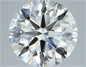 Natural Diamond 2.20 Carats, Round with Excellent Cut, F Color, VVS2 Clarity and Certified by GIA