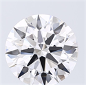 Del inventario de diamantes de laboratorio, 5.02 quilates, Redondo , Color E, claridad VS1 y certificado GIA