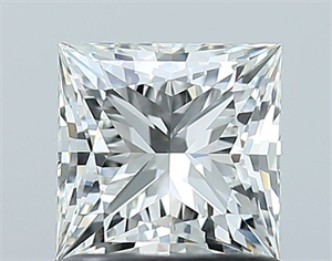 Foto Diamante Natural 1.00 quilates, Princesa , Color I, claridad VS2 y certificado GIA de