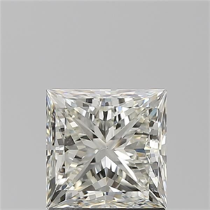 Foto Diamante Natural 1.52 quilates, Princesa , Color J, claridad SI1 y certificado GIA de