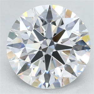 Picture of Lab Grown Diamond 3.26 Carats, Round with Excellent Cut, D Color, VVS1 Clarity and Certified by GIA