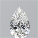 Natural Diamond 0.56 Carats, Pear with  Cut, G Color, VVS1 Clarity and Certified by GIA