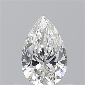 Picture of Natural Diamond 0.56 Carats, Pear with  Cut, G Color, VVS1 Clarity and Certified by GIA