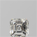 Diamante Natural 0.51 quilates, Asscher , Color I, claridad VVS2 y certificado GIA