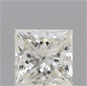 Natural Diamond 0.60 Carats, Princess with  Cut, J Color, SI2 Clarity and Certified by GIA