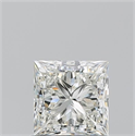 Natural Diamond 1.01 Carats, Princess with  Cut, J Color, VVS1 Clarity and Certified by GIA