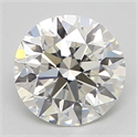 Natural Diamond 0.58 Carats, Round with Excellent Cut, I Color, VVS2 Clarity and Certified by GIA