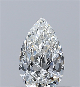 Picture of Natural Diamond 0.30 Carats, Pear with  Cut, H Color, VVS1 Clarity and Certified by GIA