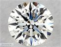 Diamante Natural 0.55 quilates, Redondo , Color I, claridad VVS1 y certificado GIA