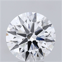 Lab Grown Diamond 4.08 Carats, Round with Ideal Cut, E Color, IF Clarity and Certified by IGI
