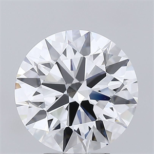 Picture of Lab Grown Diamond 4.08 Carats, Round with Ideal Cut, E Color, IF Clarity and Certified by IGI