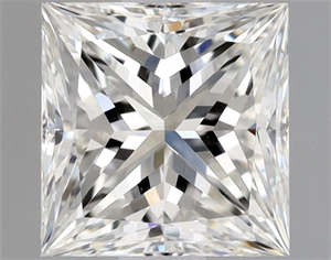 Picture of Natural Diamond 1.02 Carats, Princess with  Cut, G Color, VS1 Clarity and Certified by GIA