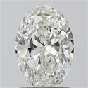 Diamante Natural 1.20 quilates, Ovalado , Color H, claridad SI1 y certificado GIA