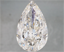 Natural Diamond 5.01 Carats, Pear with  Cut, H Color, IF Clarity and Certified by GIA