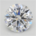 Del inventario de diamantes de laboratorio, 2.19 quilates, Redondo , Color D, claridad VVS1 y certificado GIA
