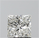 Natural Diamond 1.01 Carats, Princess with  Cut, H Color, VS1 Clarity and Certified by GIA