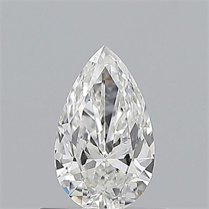Picture of Natural Diamond 0.50 Carats, Pear with  Cut, F Color, VVS2 Clarity and Certified by GIA