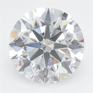 Picture of Lab Grown Diamond 3.71 Carats, Round with Excellent Cut, D Color, VVS1 Clarity and Certified by GIA