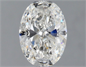 Natural Diamond 1.01 Carats, Oval with  Cut, F Color, SI2 Clarity and Certified by GIA