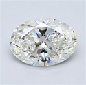 Diamante Natural 1.30 quilates, Ovalado , Color J, claridad VS2 y certificado GIA