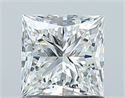 Natural Diamond 1.06 Carats, Princess with  Cut, I Color, SI1 Clarity and Certified by GIA