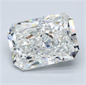 Natural Diamond 7.01 Carats, Radiant with  Cut, H Color, SI1 Clarity and Certified by GIA