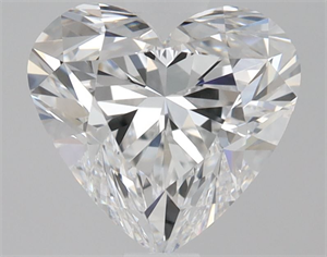 Picture of Natural Diamond 1.00 Carats, Heart with  Cut, D Color, IF Clarity and Certified by GIA
