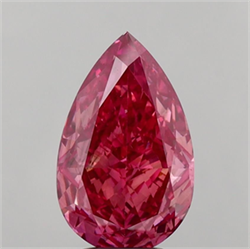 Picture of Lab Grown Diamond 4.16 Carats, Pear with  Cut, Fancy Vivid Pink Color, VS2 Clarity and Certified by IGI