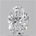 Natural Diamond 1.01 Carats, Oval with  Cut, D Color, SI1 Clarity and Certified by GIA