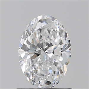 Picture of Natural Diamond 1.01 Carats, Oval with  Cut, D Color, SI1 Clarity and Certified by GIA