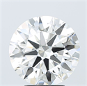 Lab Grown Diamond 4.02 Carats, Round with Ideal Cut, F Color, VVS2 Clarity and Certified by IGI