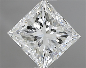 Picture of Natural Diamond 0.84 Carats, Princess with  Cut, I Color, VS1 Clarity and Certified by GIA