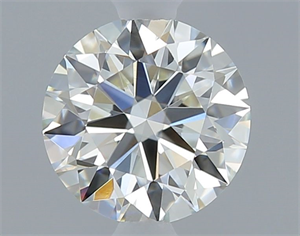 Picture of Natural Diamond 0.40 Carats, Round with Excellent Cut, J Color, VVS2 Clarity and Certified by GIA