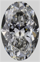 Natural Diamond 0.53 Carats, Oval with  Cut, G Color, VVS1 Clarity and Certified by GIA