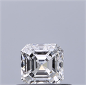 Natural Diamond 0.40 Carats, Asscher with  Cut, D Color, IF Clarity and Certified by GIA