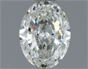 Natural Diamond 0.90 Carats, Oval with  Cut, J Color, I1 Clarity and Certified by GIA