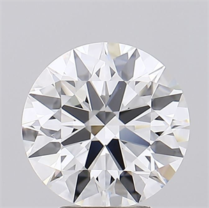 Picture of Lab Grown Diamond 4.06 Carats, Round with Ideal Cut, D Color, IF Clarity and Certified by IGI