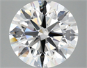 Lab Grown Diamond 3.00 Carats, Round with Excellent Cut, E Color, VVS2 Clarity and Certified by IGI