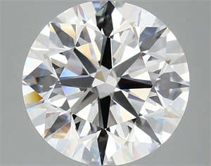 Picture of Lab Grown Diamond 3.00 Carats, Round with Excellent Cut, E Color, VVS2 Clarity and Certified by IGI