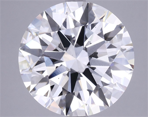 Picture of Lab Grown Diamond 5.62 Carats, Round with Excellent Cut, F Color, VS2 Clarity and Certified by GIA