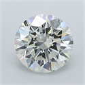 Natural Diamond 1.01 Carats, Round with Excellent Cut, L Color, VS2 Clarity and Certified by GIA