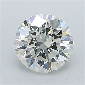 Picture of Natural Diamond 1.01 Carats, Round with Excellent Cut, L Color, VS2 Clarity and Certified by GIA