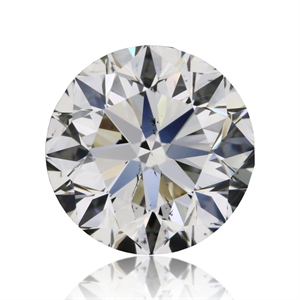 Picture of Natural Diamond 1.01 Carats, Round with Very Good Cut, K Color, SI1 Clarity and Certified by GIA